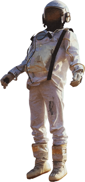 Ilustración de un astronauta flotando